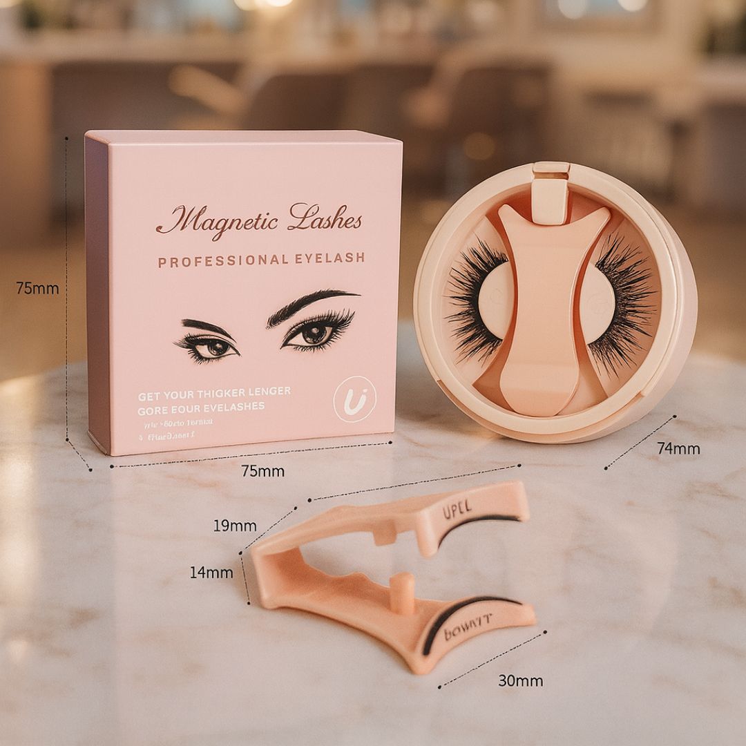 Kit de pestañas magnéticas ultra resistentes + pinzas👁️