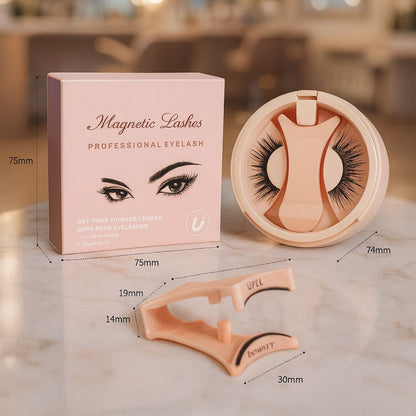 Kit de pestañas magnéticas ultra resistentes + pinzas👁️