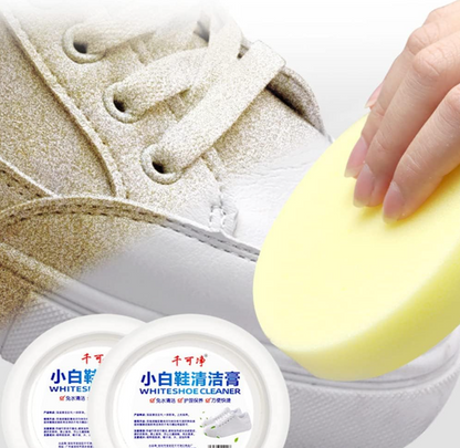 CLEAN SHOES PRO- CREMA LIMPIADORA DE ZAPATOS DE ALTA CALIDAD + ESPONJA GRATIS !