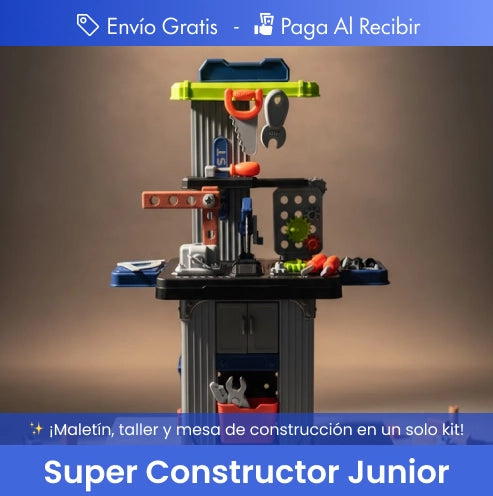 Super Constructor Junior —El Taller Más Divertido Para Pequeños Ingenieros 🔧✨