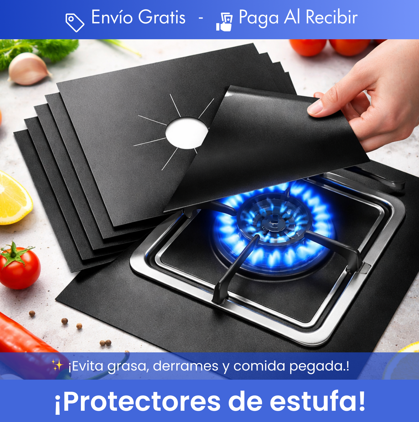 PROTECTOR DE ESTUFA COMBO X4