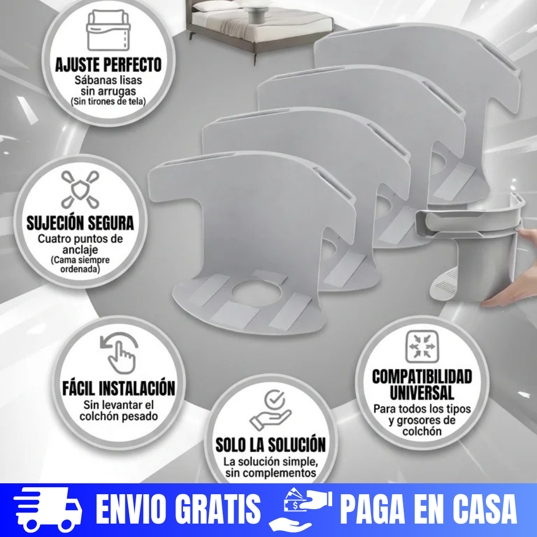 SUJETADOR DE SABANAS COMBO X 4