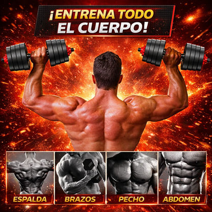 KIT DE MANCUERNAS + GUIA DE ENTRENAMIENTO GRATIS
