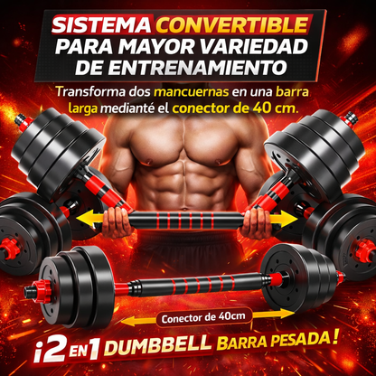 KIT DE MANCUERNAS + GUIA DE ENTRENAMIENTO GRATIS