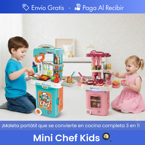 Cocina Portátil 2 en 1 para Niños - ¡Diversión y Creatividad Sin Límites! 🌟🍳
