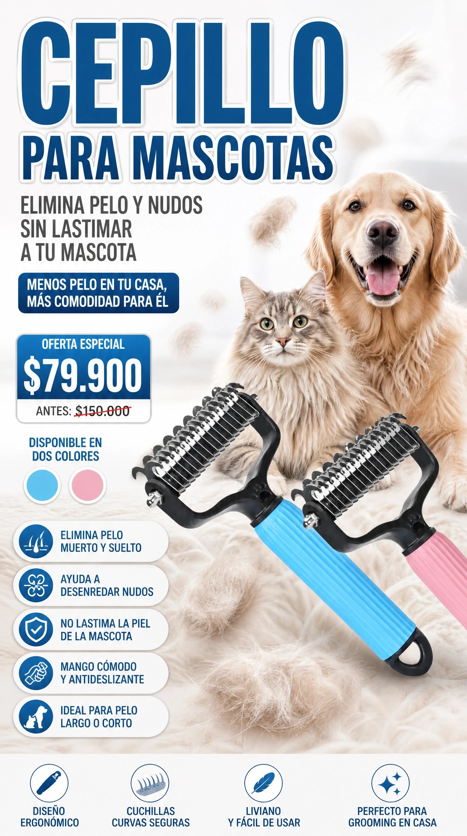 CEPILLO PARA MASCOTAS