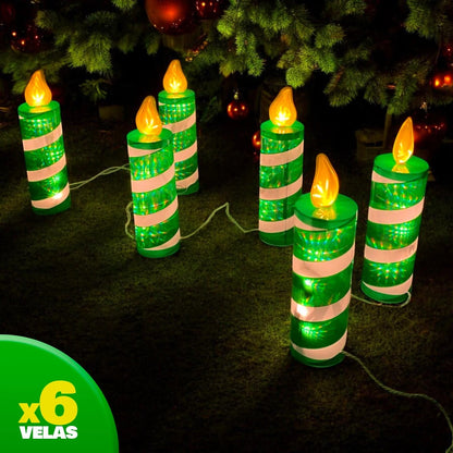 Velas grandes 2m🕯️- Luces LED de navidad