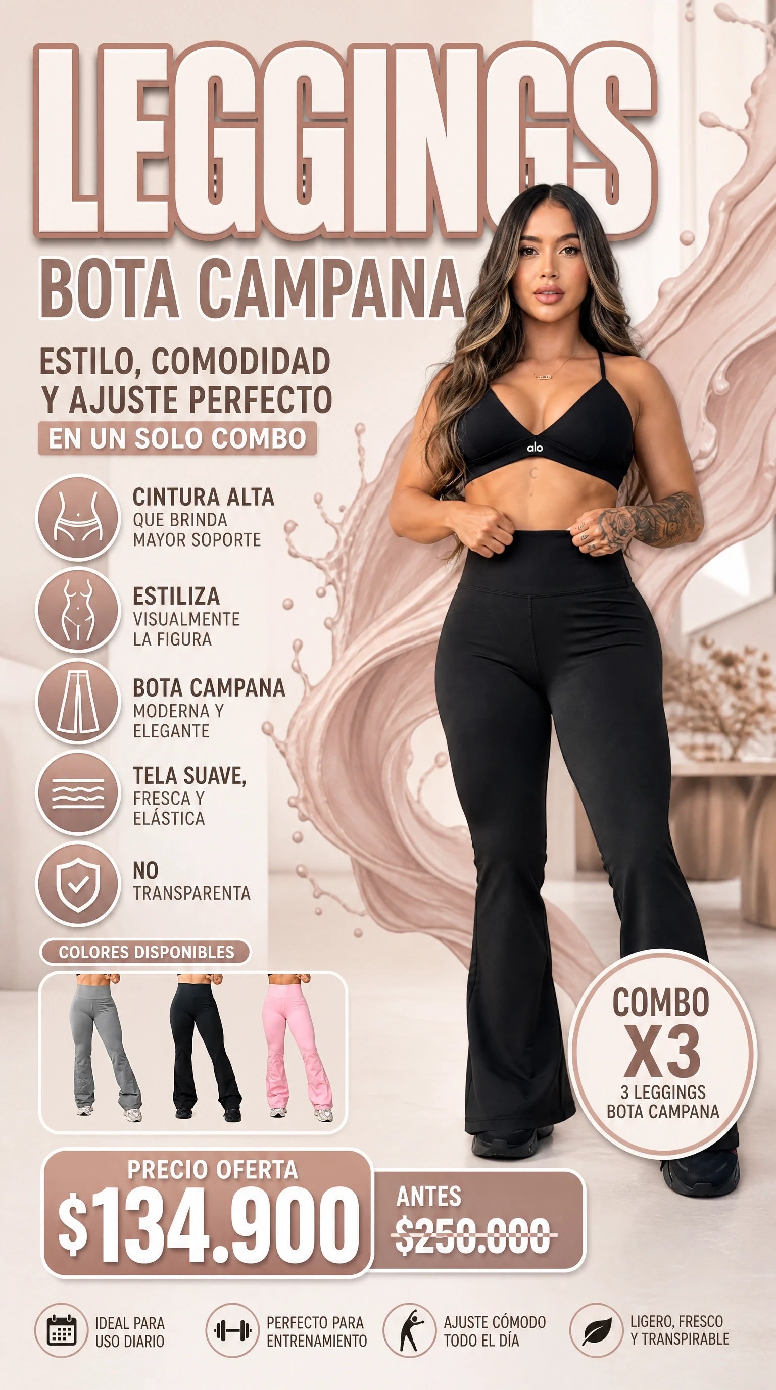 LEGGINS BORA CAMPANA X3