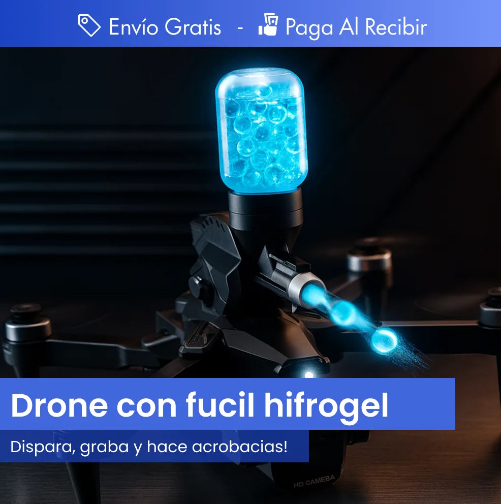 El Dron Que Todos Quieren - ¡Triple Cámara 4K y Disparo de Hidrogel!⚡🚁