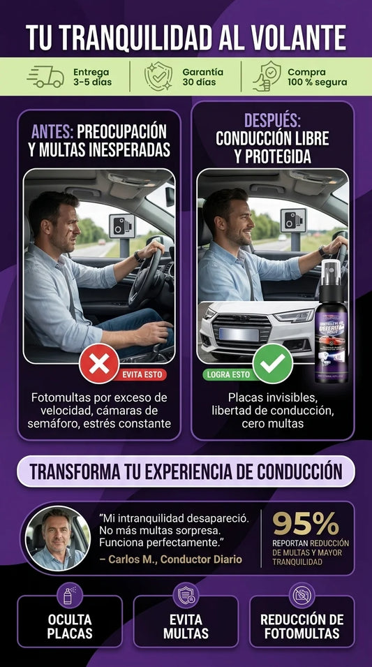 SPRAY OCULTADOR DE PLACAS