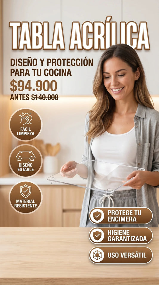 TABLA ACRILICA COCINA
