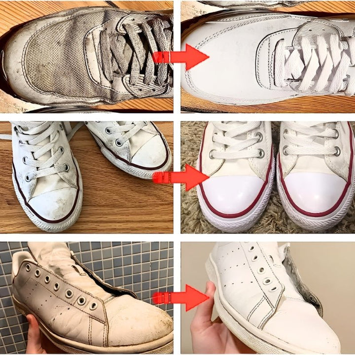 CLEAN SHOES PRO- CREMA LIMPIADORA DE ZAPATOS DE ALTA CALIDAD + ESPONJA GRATIS !
