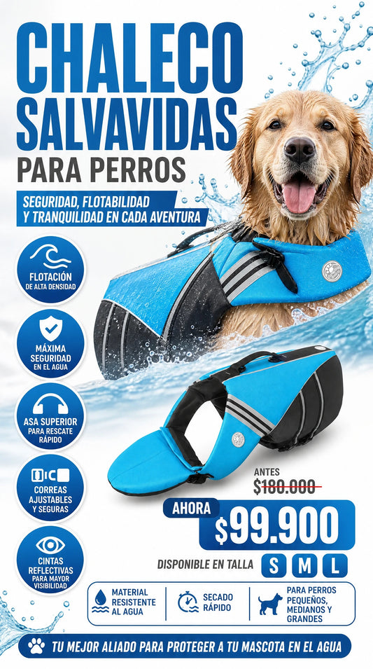 CHALECO SALVAVIDAS PERRO
